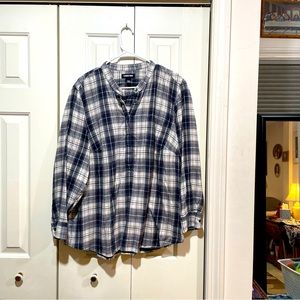 Lands’ End Flannel Tunic 2X